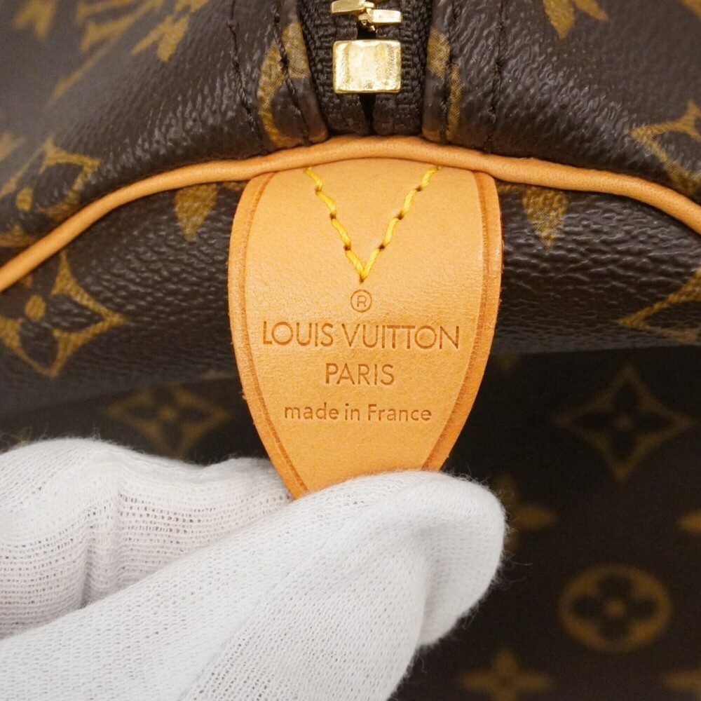 LOUIS VUITTON Brown Monogram Keepall 55 Boston Bag - Picture 5 of 11